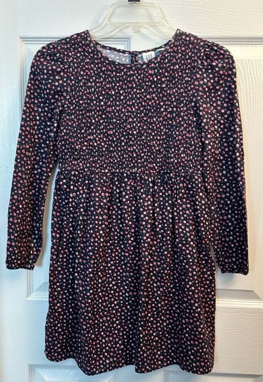 Gap Kids Floral Smocked Long Sleeve Dress Size L
